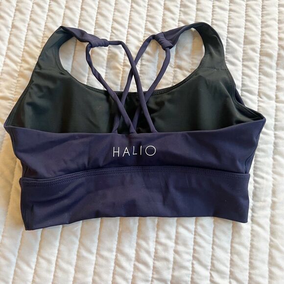 Halio | New Without Tags | Athletic Sports‎ Bra | Dark Blue  XS - Picture 2 of 7